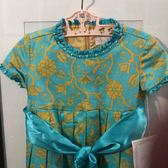 NWT Trish Skully Blue Damask dress Neiman Marcus - Picture 3 of 7